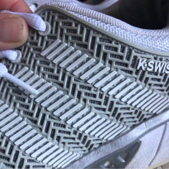 K-Swiss hyper court express grey and white women's sneakers 11 shoes - Picture 8 of 10